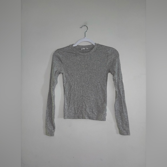 TNA | Grey Ribbed Longsleeve - Picture 1 of 1
